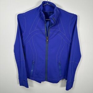 Lululemon purple blue Full Zip Track Sweater 10/Medium